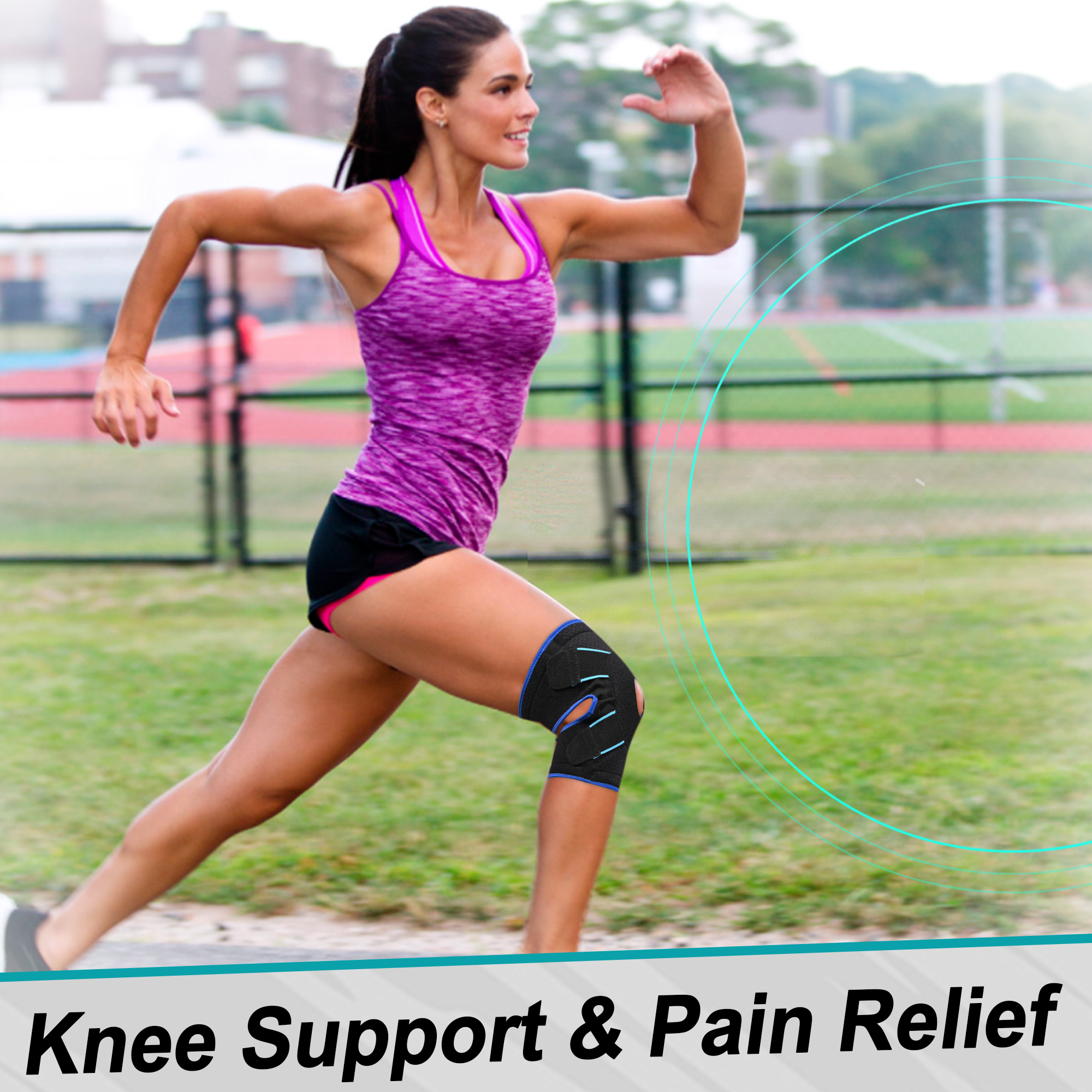 HLTHZONE Neoprene Knee Brace with Adjustable Compression L photo 5