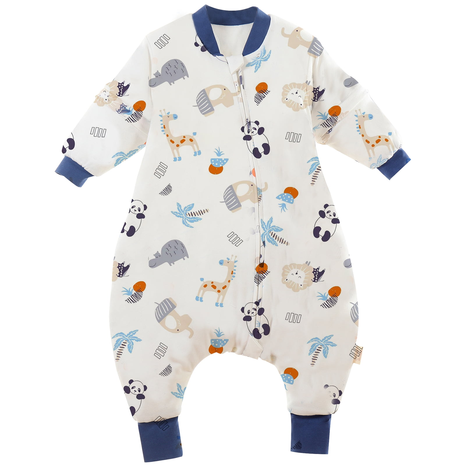 Baby Sleeping Bag with Legs Cotton Coverall Pajamas Children Anti Kick
