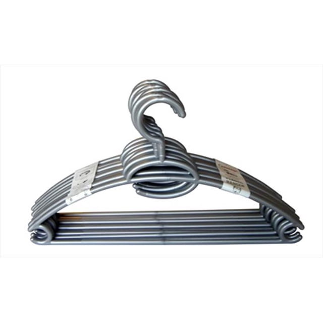 Home Basics PH01282 Plastic Hanger Silver,