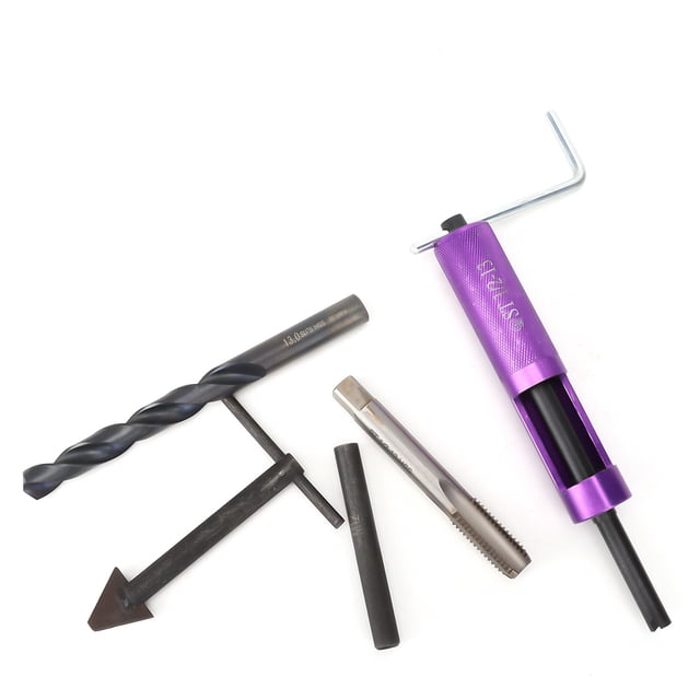 Mantenimiento mecánico, kit de reparación de roscas Kit de reparación de roscas de inserción roscada de 1/2 pulg.-13 Rendimiento finamente ajustado