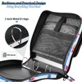 thumbnail image 4 of FORMRS Zipper Binder with Shoulder Strap 2-inch Ring 500 Sheet Capacity File Bag, Blue Hand Drawn Sailboats, 4 of 5