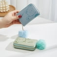 thumbnail image 3 of Women's Short Wallet Fashionable And Simple Cartoon Zipper Wallet Mini Multi-card Slot Coin Purse Wallet, 3 of 4