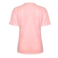 thumbnail image 3 of Hecho para Más Camisa Mujeres Sudadera de Manga Corta con Patrón Casual con Diseño de Pestañas Impreso, Cuello Redondo para el Hogar Y el Trabajo, 3 of 8