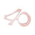thumbnail image 3 of Gafas de cumpleaños, gafas de feliz cumpleaños, decoración, suministros para fiestas, diamantes de imitación 40, 3 of 8