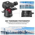 thumbnail image 2 of Trípode con cabeza esférica SMALLRIG Panoramic con tornillo 1/4 de rosca 3/8, 2 of 9