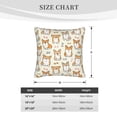 thumbnail image 4 of Bingfone Cartoon Corgi Linen Throw Pillow Covers Cushion Case Pocket Button Vintage Farmhouse Pillowcase-20"x20", 4 of 9