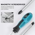 thumbnail image 3 of Geynutaly, Aluminum Alloy 92 x 46 x 21 mm Magnetic Rubber Slotted Screwdrivers 2 Pieces, 3 of 8