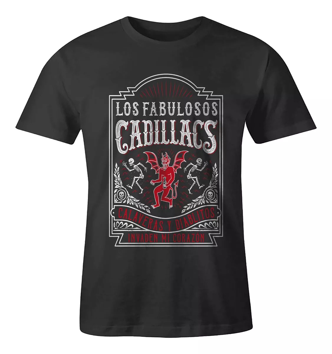 Playera Negra, Hombre Y Mujer Fabulosos Cadillacs Cdmx 2023 | Walmart