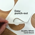 thumbnail image 3 of FreshCut Crafts Punch Out Paper Cutouts, DIY White Crafting Essentials, 100 Pieces, 3 of 5