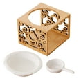 thumbnail image 1 of Mobutofu 1 Set Portable Oil Diffuser Brown Bamboo Essential Oil Burner for Home Decor, 1 of 7