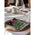 thumbnail image 6 of Black Christmas Cloth Napkins Set of 6 Reusable Dinner Napkins, Snowflake Xmas Christmas Tree Cocktail Napkin Washable Table Napkins for Wedding/Holiday Party/Baby Shower 20"x20", 6 of 7