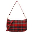 thumbnail image 2 of Bolso para Axila Hobo Elegante Mano Mujer Con 2 Correas Cuadros Tartán, 2 of 9