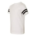 thumbnail image 2 of Youth Football Fine Jersey Tee Color White Solid/ Black Small Size, 2 of 4