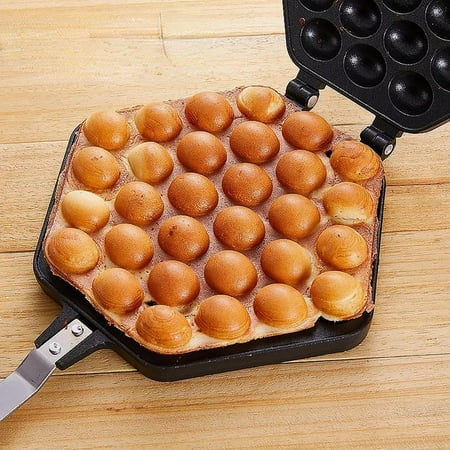 

CC TOY QQ Egg Bubble Cake Baking Pan Mold Eggettes Roller Iron Aluminum Waffle Maker Mould Non-stick Coating DIY Muffins Plate