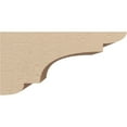 thumbnail image 3 of 5"W x 10"D x 5"H Wide New Brighton Rough Cedar Woodgrain TimberThane Corbel, Primed Tan, 3 of 6