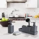 thumbnail image 2 of Wosthever Dispensador de jabón antideslizante de 8 piezas con dispensador de soporte de esponja de gran capacidad con esponja líquida de cocina Juegos de accesorios de baño Gris, 2 of 5