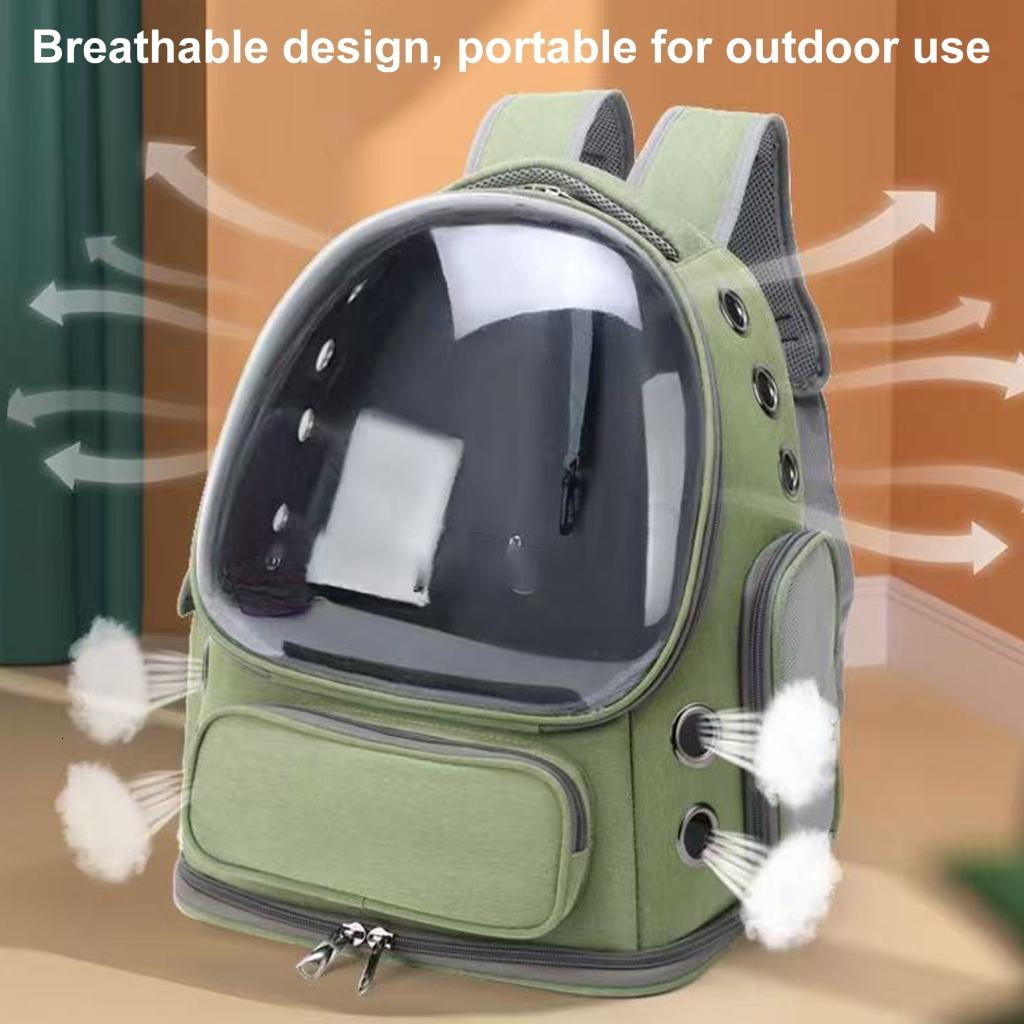 Yihuala Travel Pet Backpacks with Clear Window For Small Cats Dogs Breathable Pet Carrying Backpacks For Outdoor and Travel