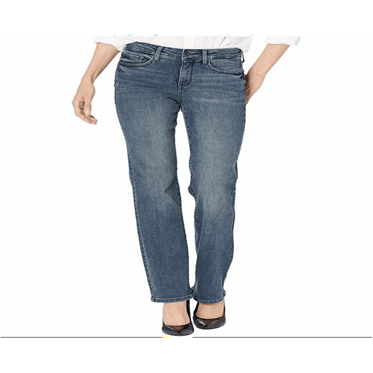 NYDJ Women's Marilyn Straight Jeans in Lombard Blue Size 6