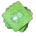 thumbnail image 2 of Polkadot Frog Watercolor Foam Coaster Set of 4, 2 of 3