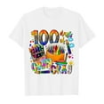 thumbnail image 5 of YUEHUA 100 Days of School Shirt for Toddler Boys Girls Kindergarten School Celebration Student T-Shirt 3-7 Years, 5 of 5