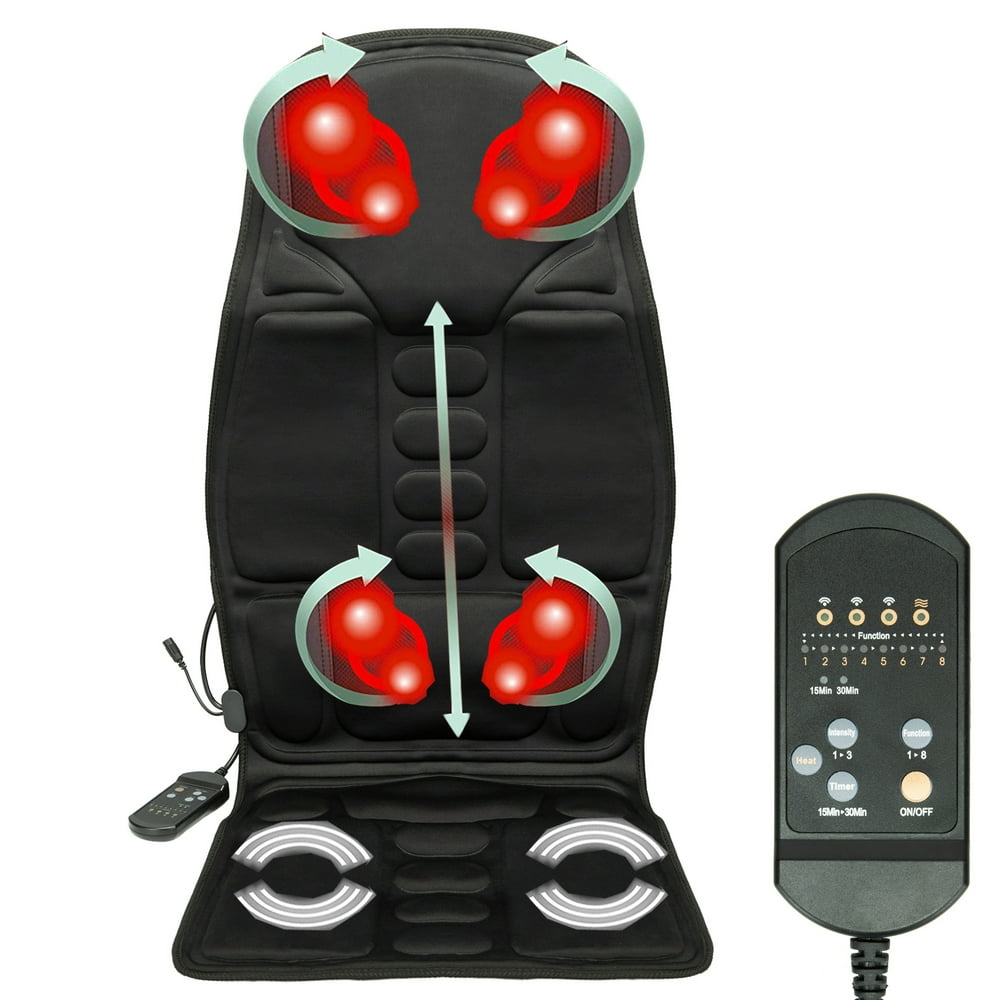 NK SUPPORT Vibration Massage Seat Cushion with Heat 8 Vibrating Motors