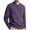 A-Purple, variant on Jinhomg Button Up Sweatshirt for Men Dressy Casual Solid Color Spring Tops Big and Tall Comfy Long Sleeve Kangaroo Pocket Pullover Business Work Wear Army Green L