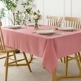 thumbnail image 2 of Checkered Rectangle Tablecloth Water Resistance Wrinkle Free Spillproof Heavy Weight Gingham Plaid Table Cloth for Buffet Banquet Christmas Parties Holiday Dinner, 60 x 84 Inch Red White, 2 of 6