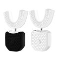 thumbnail image 1 of Cepillo de dientes eléctrico automático en forma de U para adultos, blanqueador sónico, resistente al agua, con cerdas suaves, instrumento de belleza dental ultrasónico para perezosos, 1 of 1
