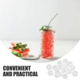 thumbnail image 4 of Straw Hole Plug Silicone for Bottle Cap Travel Use White Color Protection 30Pcs, 4 of 5