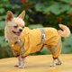 thumbnail image 3 of Chubasquero de PVC para perros, de una sola capa, impermeable, transpirable, para mascotas, gatos y perros pequeños (amarillo, XS), 3 of 5