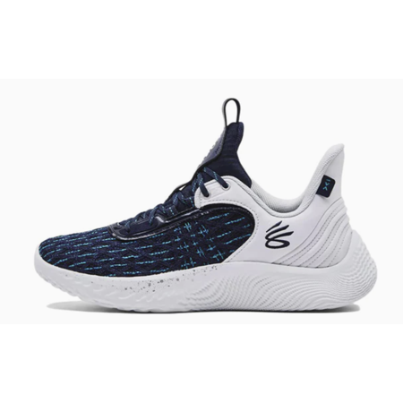 

3025631 Under Team Curry 9 Basketball Shoe Unisex White/Navy M9.5 W11