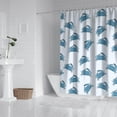 thumbnail image 2 of 72" x 72" Crab & Sea Life Shower Curtain - Watercolor Vintage Nautical Bathroom Decor with Rustproof Grommets & 12 Hooks, 2 of 4