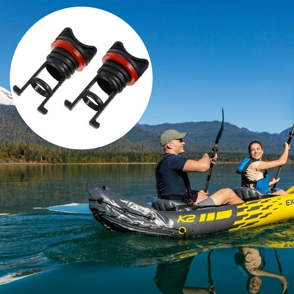 FUTUREORYY Nylon Kayak Scupper Plugs Kit 2Set Boat Plug for Kayak Prevent Leakage Round