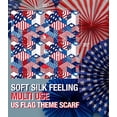 thumbnail image 5 of CBC Crown USA Flag Themed Square Scarf 35" x 35", 5 of 5
