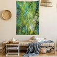 thumbnail image 2 of Forest Tapestry, Evergreen Back Nature Area Mother Earth Lime Trunk Mangrove Flora Willow Photography, Wall Hanging for Bedroom Living Room Dorm Decor, 40W X 60L Inches, Green, by Ambesonne, 2 of 5