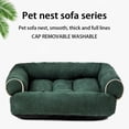 thumbnail image 4 of Dog Sofa Bed, Durable Breathable Pet Rectangle Deeping Sleeping Couch with Non-Slip Bottom for Small Medium Dogs Cats, 4 of 9