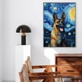 thumbnail image 4 of German Shepherd Canvas Wall Art Print, Dog Artwork Poster for Bedroom Living Room Decor Size 11x17inch, inch, 24x36inch, 4 of 5