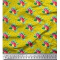 thumbnail image 1 of Soimoi polyester Crepe Fabric Leaves Tropical Print Fabric by Yard 42 Inch Wide, 1 of 1