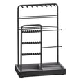thumbnail image 1 of Soporte para joyas SONGMICS marco de metal Negro con bandeja de terciopelo, 1 of 7
