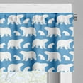 thumbnail image 3 of Ambesonne Polar Bear Window Valance, Cold Lands Mammals, 54" X 18", Pale Blue White, 3 of 5