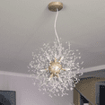 thumbnail image 2 of DingLiLighting Firework Chandelier Ceiling Light Fixtures, Modern Crystal Chandelier, 8-Light Pendant Lighting for Living Room,Bedroom,Kitchen, Stairwell, G9 Bulbs, 2 of 8