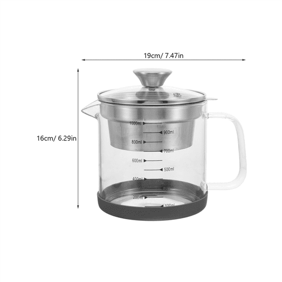 Food Strainer Nut Milk Bag Replacement Yogurt Strainer Stainless Steel Iced Tea Pitcher Juice Beverage Carafe with Scale
