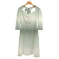 thumbnail image 6 of Sage Green Gray Gradient Women's Fall Dresses Casual Loose Flowy Swing Shift Dress, 6 of 9