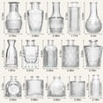 thumbnail image 2 of Set de jarrones de cristal Arme Vintage Design, 16 piezas, para centros de mesa, 2 of 7