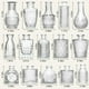 thumbnail image 2 of Set de jarrones de cristal Arme Vintage Design, 16 piezas, para centros de mesa, 2 of 7