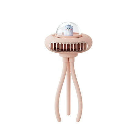 

miaomiaokeStroller Fan Space Capsule Stroller Fan LED Display Portable Fan Battery Operated Small Clip on Fan 4 Speed Rechargeable Mini Personal Fan Cooling Travel Fan For Car Seat Crib Treadmill
