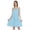 Sky Blue, variant on Inkmeso Sexy Summer Midi Dress For WoMen's Adjustable Spaghetti Strap Short Beach Dress