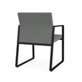 thumbnail image 5 of Fauteuil d'Invité pour Réception Salle d'Attente Soins de Santé / Acier Noir / Gris Pâle, 5 of 5