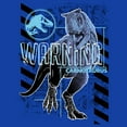 thumbnail image 2 of Men's Jurassic World: Dominion Warning Carnotaurus Dinosaur  Graphic Tee Royal Blue X Large, 2 of 4