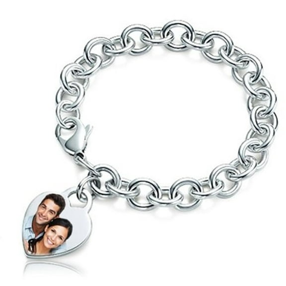 Sterling Silver Tiffany Style Engravable Bracelet - Sterling Silver - 7 Inch